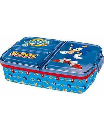 Fiambrera Compartimentos Sonic - Polipropileno - Porta Alimentos Niños
