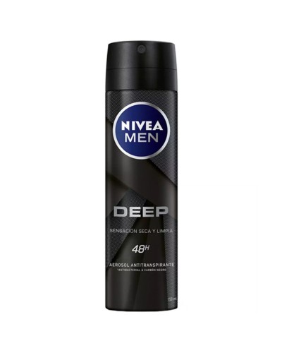 Nivea Men Deep Black Carbon - Deodorant Spray für Männer - 150ml - Wirksamer Schutz
