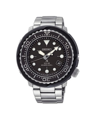 Seiko SNE497P1 Reloj de Hombre Solar Negro Ø 46.5mm - Deportivo & Resistente
