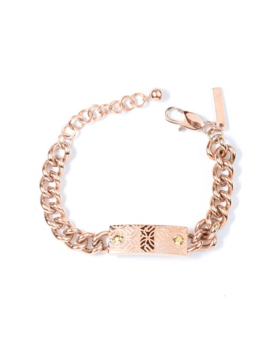 Police Bracciale Uomo PJ25590BSRG.03 Acciaio Rosato Nero 20cm
