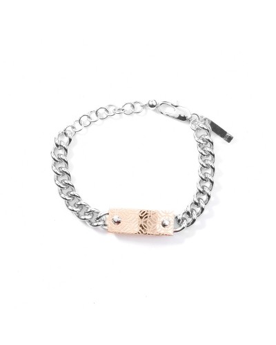 Police Bracciale Uomo PJ25590BSS.01 Acciaio Inox Argento, 14 cm

