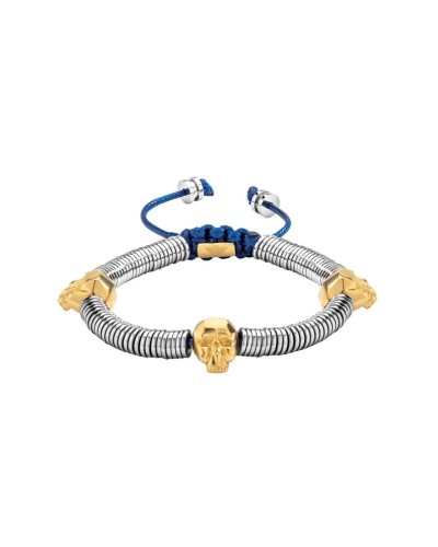 Bracelet Homme Police PJ26553BSSG.02 Acier Inoxydable Argent/Or 20cm
