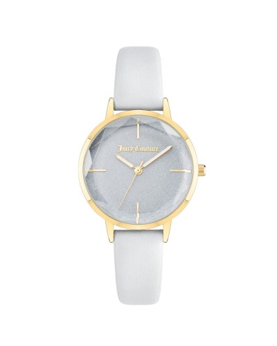 Juicy Couture Damenuhr JC1326GPWT - Gehäuse Ø 34mm Weiß/Gold
