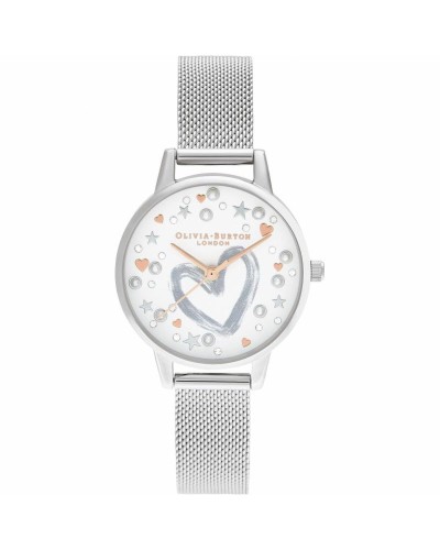 Olivia Burton Damen Uhr Floral - 30mm Zifferblatt, Elegantes Design

