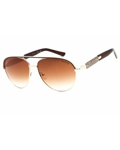 Guess GF0287 Gafas de Sol para Mujer - Montura Dorada, Lentes Degradadas
