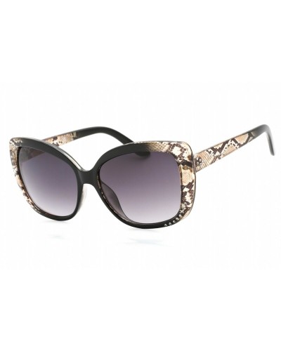 Guess GF0383 Lunettes de Soleil Femme, Noir/Fumé, Ø 57mm - Tendance & Protectrices
