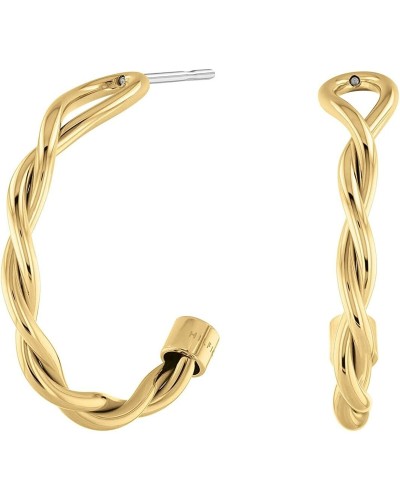 Tommy Hilfiger Boucles d'Oreilles Femme Acier Inoxydable 3cm - Élégantes et Modernes
