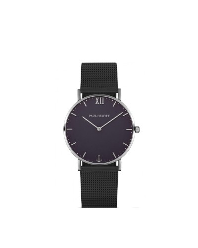 Paul Hewitt Orologio Unisex 39mm - Acciaio Nero - Stile Nautico
