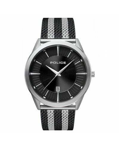 Police Orologio Uomo P15305JS02MM - Cronografo, Acciaio Nero/Argento

