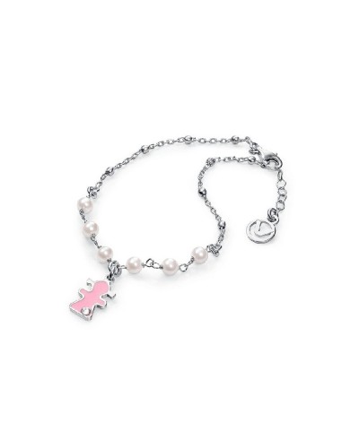 Viceroy Girl's Necklace Sterling Silver 925 with Enamelled Pendant - Elegant Jewel
