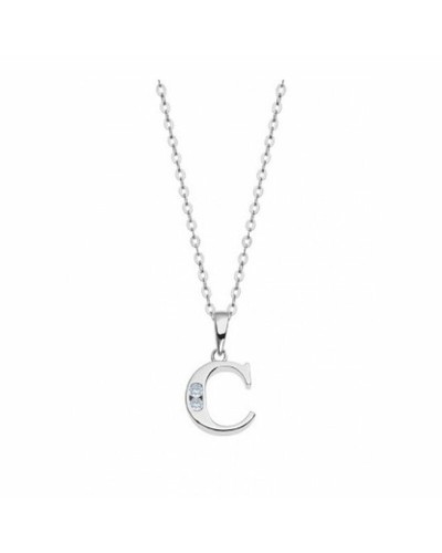 Collana Donna Lotus LP3054-1/C Acciaio Argento Ciondolo Cristalli

