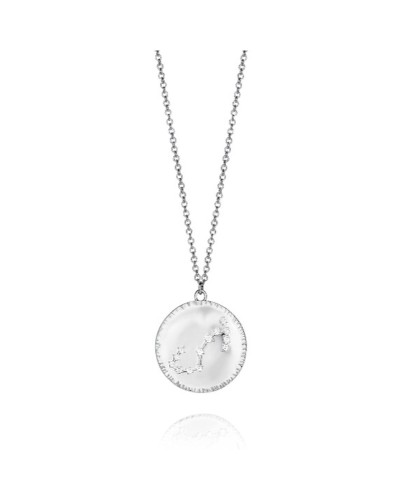 Viceroy Collar Mujer Plata 925, Colgante Círculo Circonitas - Elegante
