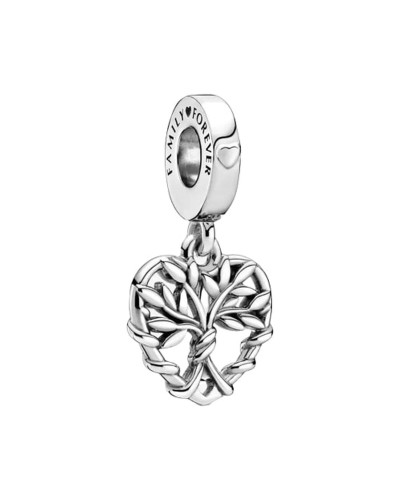 Breloque Pandora Arbre Généalogique Cœur Pendant - Bijou Femme
