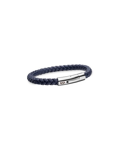 AN Jewels Pulsera Hombre Cuero Azul - AA.P210BL.L - Elegante & Casual
