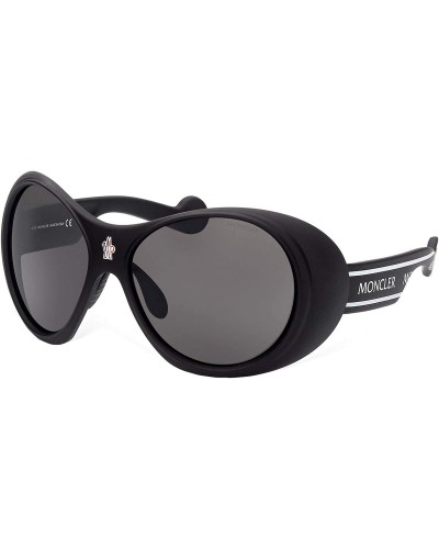 Moncler Oval Unisex Sunglasses Grey - UV Protection Dark Lenses
