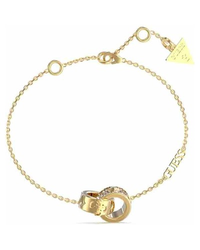 Guess Bracelet Femme Or Jaune Cristaux - Bijou Élégant
