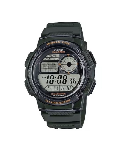 Casio World Time Illuminator - Reloj Digital para Hombre - Ø 43mm - Resistente al Agua
