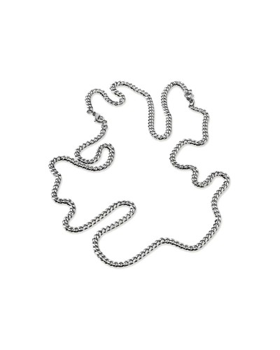 AN Jewels Collier Homme Acier Inoxydable Argent - Élégant & Résistant
