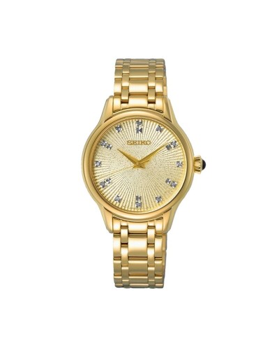 Seiko SRZ552P1 Reloj de Mujer Acero Inoxidable Plateado Esfera Blanca
