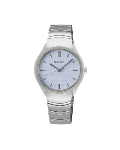 Seiko Damen SUR549P1: Elegante Silberne Quarzuhr
