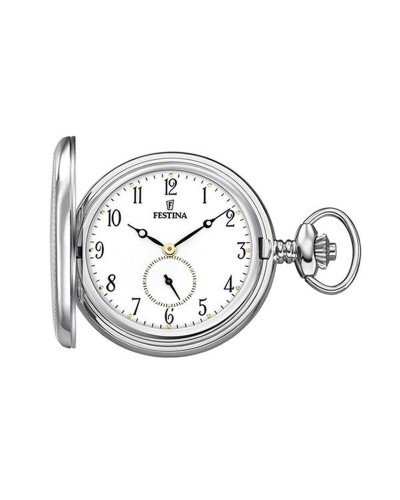 Festina Classic Pocket Watch F2026/1 - Silver, Retro Style - Perfect Gift
