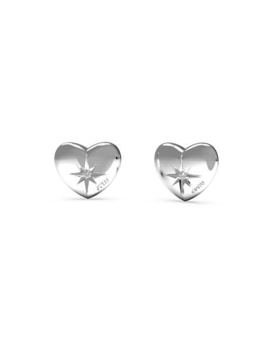 Guess Boucles d'Oreilles Femme JUBE01445JWRHT-U Créoles Logo Cristaux
