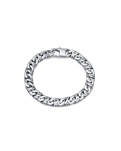 Viceroy Pulsera Hombre Acero Negro Malla Milán - Elegante y Resistente
