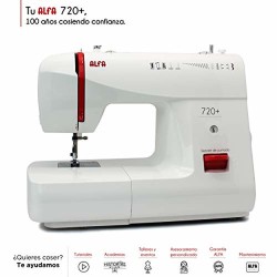 Alfa 720+9 Electronic Sewing Machine, 9 Stitches, Ideal for Beginners
