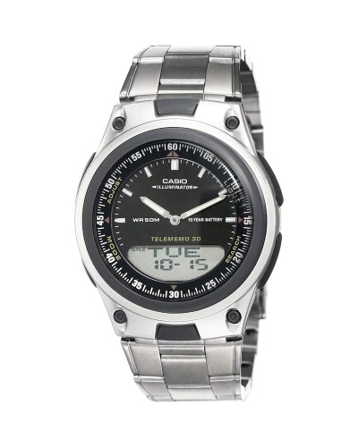 Casio Herrenuhr Schwarz Silber Ø 40mm - Elegantes Design
