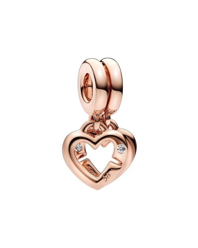 Pandora Charm Corazones Hermanas Unidas Plata de Ley - Regalo Hermana

