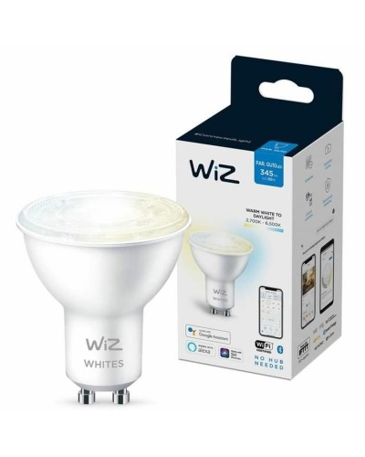 Bombilla Inteligente WiZ GU10, Equivalente a 50W, 2700-6500K Temperatura de Color Regulable, 400lm
