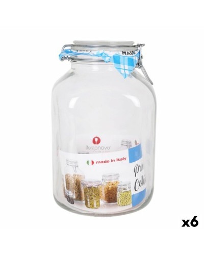 Burk Borgonovo Hermetisk Transparent Glas 4,25 L 14,5 x 14,5 x 26 cm (6 antal)