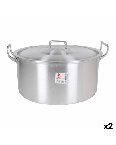 Casseruola in alluminio 44x39x21 cm con coperchio (set da 2)