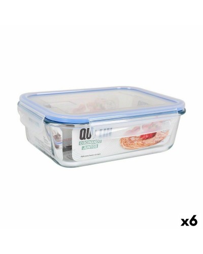 Hermetisk matlåda Quttin Rektangulär 1,5 L 23 x 17,5 x 7,6 cm (6 antal)