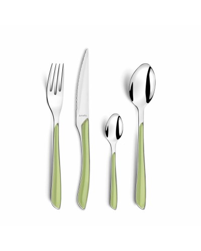 Cutlery Amefa Eclat Green Metal (24 pcs)