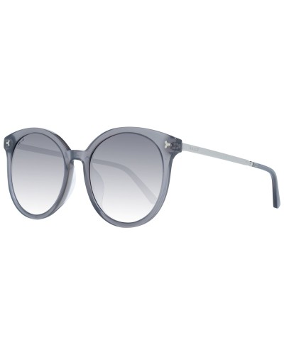 Bally BY0046-K: Gafas de Sol para Mujer, Lentes de 57mm, Montura Plata/Azul
