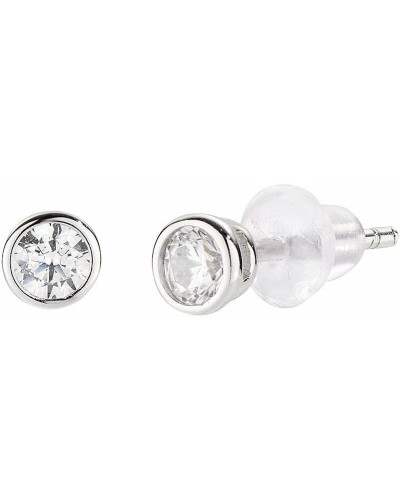 Amen Boucles d'Oreilles Femme ELPT30BB Point de Lumière Argent 925 Zirconiums
