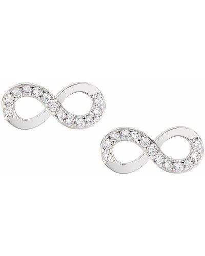 Amen Pendientes Mujer EIBBZ3: Plata 925, Circonitas Blancas, Elegantes.
