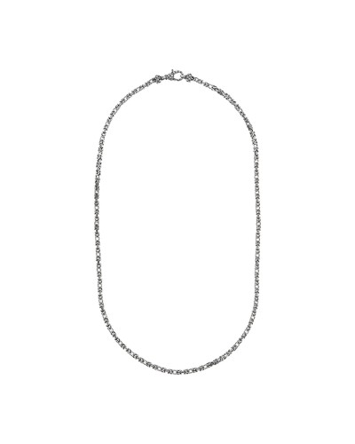 Alberto M. Collar Hombre Acero Inoxidable Malla Bizantina Plata 50cm
