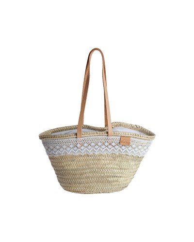 Handtas Dames EDM Nova Palmblad Kant 48,5 x 29,5 cm