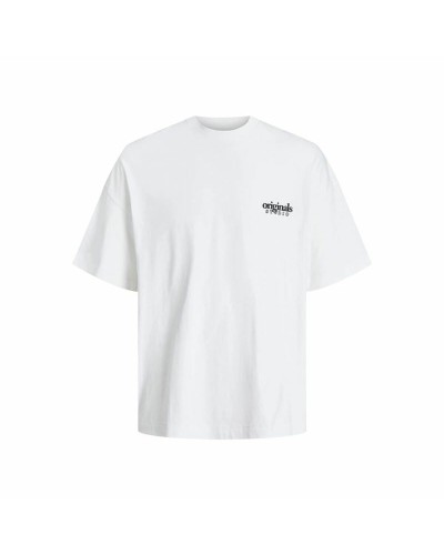 Heren-T-Shirt met Korte Mouwen Jack & Jones bari Back Wit Mannen