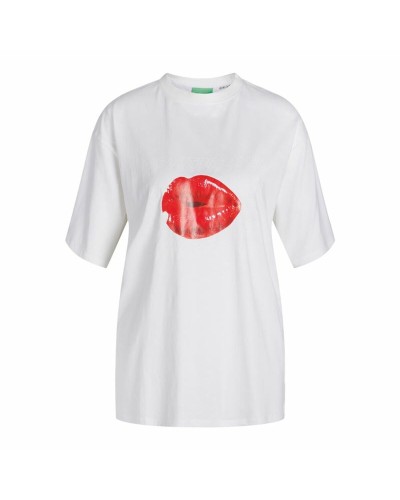 Barn T-shirt med kortärm Jack & Jones Jxkora Loose Vit