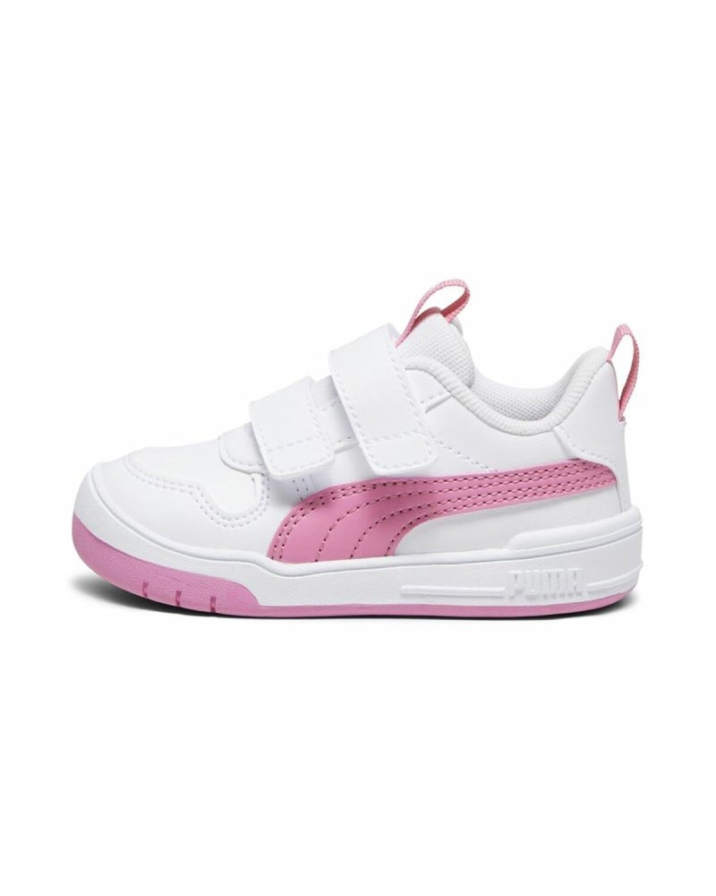 Scarpe Sportive per Bambini Puma Multiflex Sl V Bianco Rosa