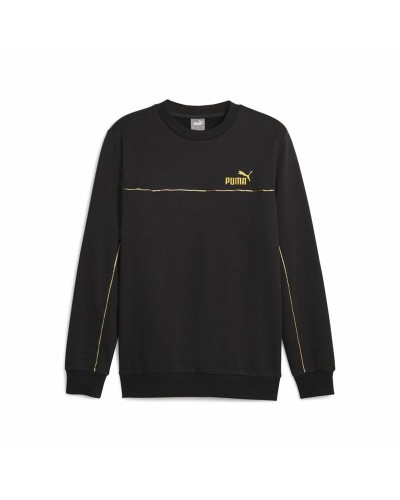 Puma ESS+ Minimal Gold Sweat-shirt Homme Noir - Sweat Sportif Sans Capuche
