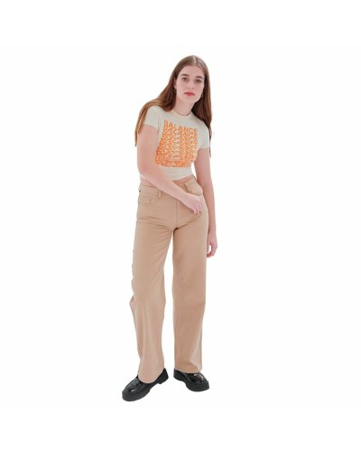 24COLOURS Pantalon Beige Femme - Élégant & Décontracté - Coupe Confortable
