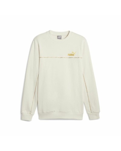 Miesten huputon collegepaita Puma ESS+ Minimal Gold Cr Beige