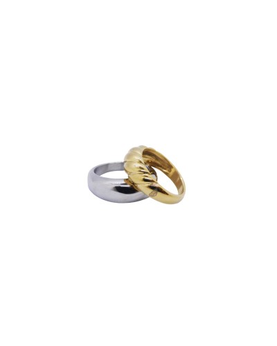 AN Jewels Anillo de Mujer Oro Blanco 18k con Diamante - Elegante Regalo
