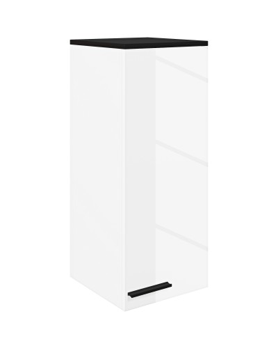 Wall Mounted Bathroom Cabinet with 3 Shelves and Adjustable Shelves, 30x32x73 cm, White