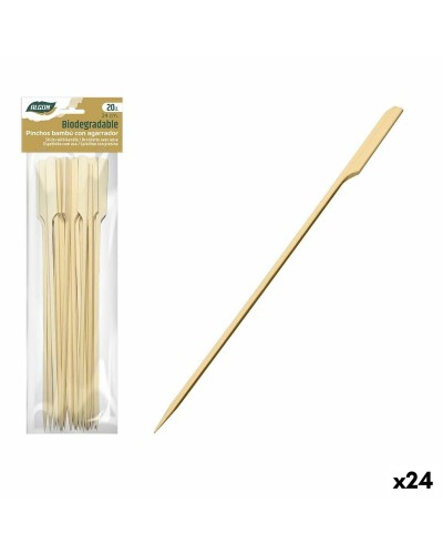 Algon Bambus Grillspieße, Länge 24 cm, 20 Stück Packung
