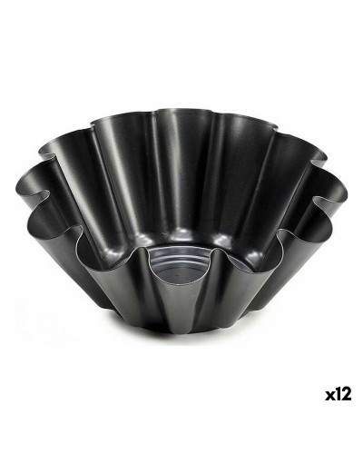 Moule à Pudding en Acier 23x8,2x23cm, Gris Foncé (Lot de 12)
